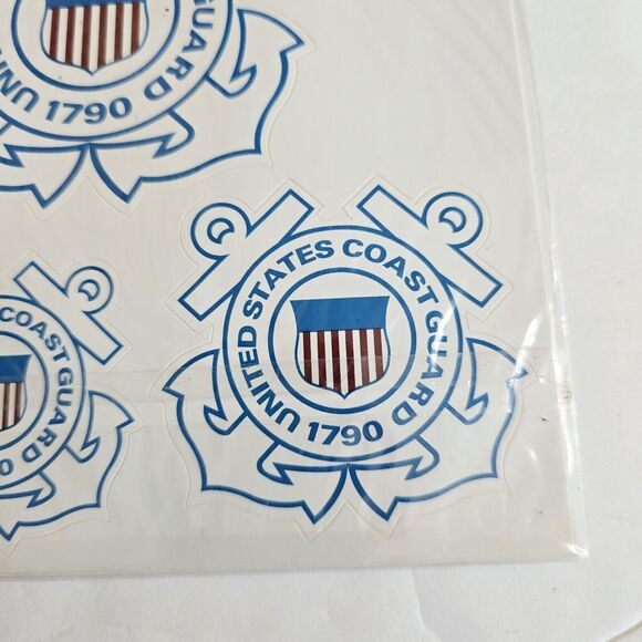 Decalcomania Auto Decals U.S. Coast Guard Service Window Decals New Sealed - Picture 5 of 8